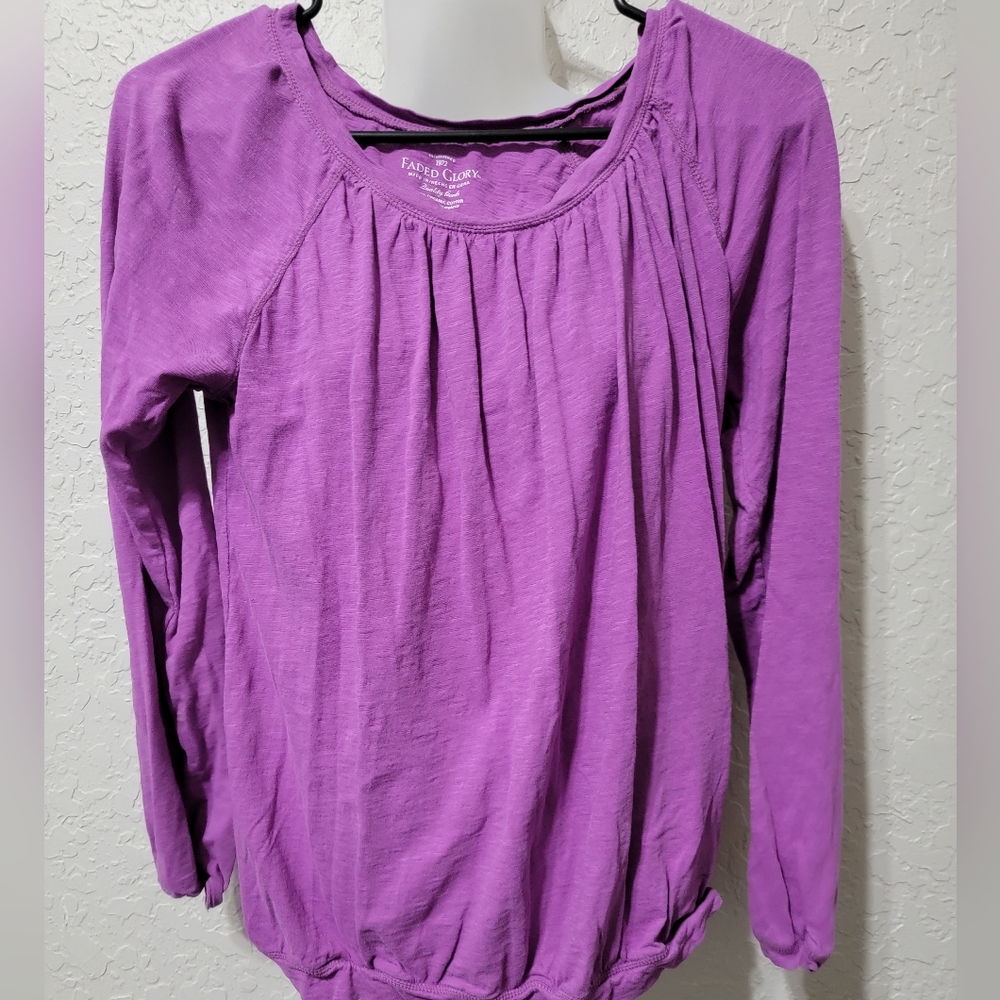Purple long sleeve tee